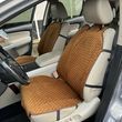 купить Накидки на сиденье из алькантары Lux (штучной замши), Коричневые с коричневой нитью (ромб), Премиум+, Полный комплект 1