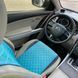 купить Накидки на сиденье с алькантары Lux ПАЙКА, Квадратный ромб бирюза. Стандарт. Передний комплект 4