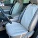 купити Накидки на передні сидіння авто з Алькантари Lux ПАЙКА Квадратний ромб ніжно-кремовий Преміум Передній комплект 4