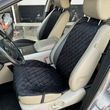 купити Накидки на передні сидіння авто з алькантари Lux Діамонд подовжений чорний ромб із чорним рядком Преміум 2 передніх 1
