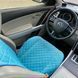 купить Накидки на сиденье с алькантары Lux ПАЙКА, Квадратный ромб бирюза. Премиум. Передний комплект 4