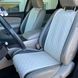 купить Накидки на передние сидения авто из Алькантары Lux ПАЙКА Квадратный ромб нежно кремовый Стандарт Передний комплект 1