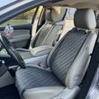 купить Накидки на сиденья для автомобиля из алькантары Lux Диамонд удлиненный темно-серый ромб (колор 19) Стандарт Полный комплект 1