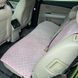 купить Накидки на кресла автомобиля из алькантары Lux ПАЙКА Квадратный ромб Нежно-розовые Премиум Полный комплект 6