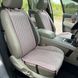 купить Накидки на кресла автомобиля из алькантары Lux ПАЙКА Квадратный ромб Нежно-розовые Премиум Полный комплект 4