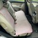 купить Накидки для сидений авто из алькантары Lux ПАЙКА Квадратный ромб Нежно-розовые Премиум+ Полный комплект 6