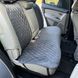 купить Накидки на сиденья для авто из алькантары Lux Диамонд удлиненный темно-серый ромб (колор 19) Премиум Полный комплект 6